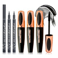 6PCS Black Mascara & Eyeliner Pen Makeup Gift Set,Waterproof Long Lasting Smudge Proof Volume and Length Mascara, Easy to Use, Highly Pigmented Liquid Eye Liner Pencils for Women