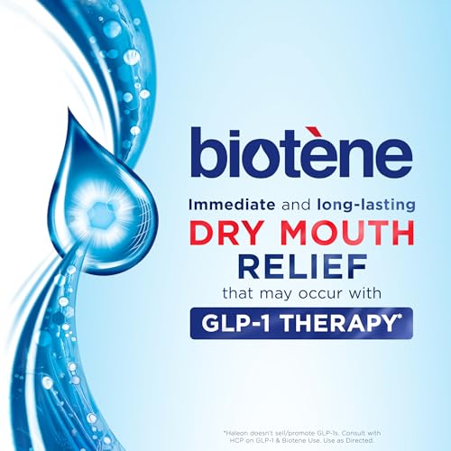 Biotène Oral Rinse Mouthwash for Dry Mouth, Fresh Mint 33.8 fl oz