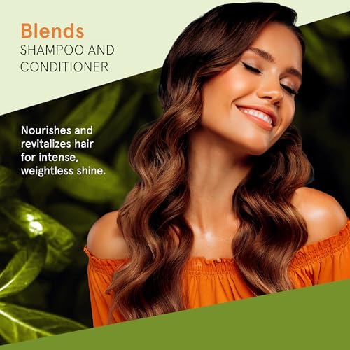 Inoar Blends Shampoo & Conditioner Kit with Vitamin C, Coconut, Avocado and Argan Oils for Deep Hydration, Repair, Shine, 16.9 Fl Oz Each