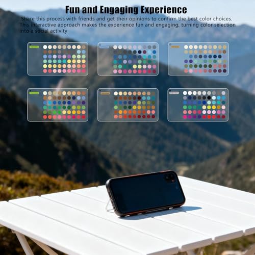Zynoro Seasonal Color Reference Cards Set - 54 Colors for Fashion & Wardrobe Matching