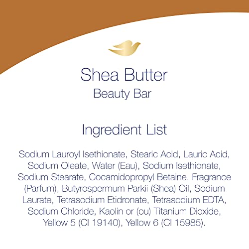 Dove Beauty Bar For Softer Skin Coconut Milk More Moisturizing Than Bar Soap, 3.75 Ounce - 6 Count & Beauty Bar Skin Cleanser for Gentle Soft Skin Care Shea Butter More Moisturizing Than Bar Soap
