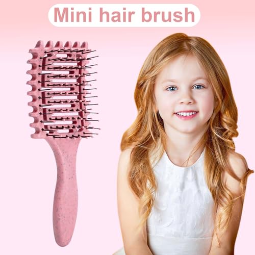 Compact Mini Hair Brush for Travel - Detangler for All Hair Types