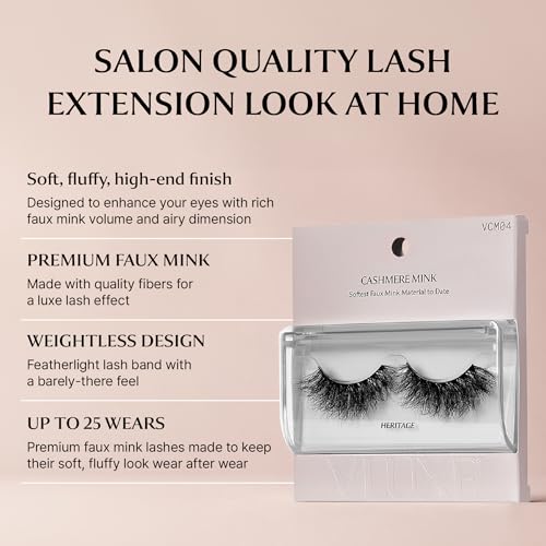 VLuxe Cashmere Mink Eyelashes - Soft Faux Mink Strip Lash