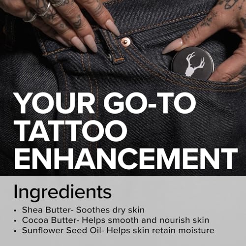 Mad Rabbit Tangerine & Vanilla Balm Salve - Tattoo Balm & Aftercare Cream, Color Enhancement that Revives Old Tattoos, Hydrates New Tattoos