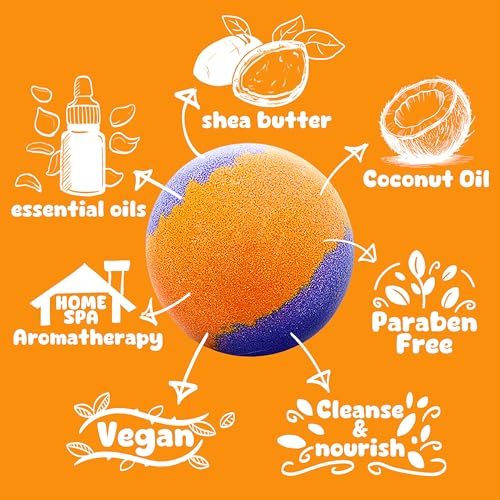 Kids Bath Bombs with Surprise Toys - 16 Pack Organic Fizzies