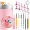 YOOVR Nail Art Design Tools Set with Nail Stand & Brushes