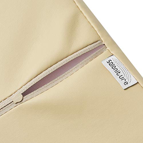 Saloniture Jumbo Half Round Massage Table Bolster Pillow - 26x9x4.5 Inch, Cream