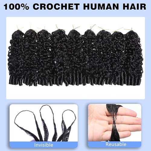 Human Crochet Hair 18 Inch Burmese Curl 60g