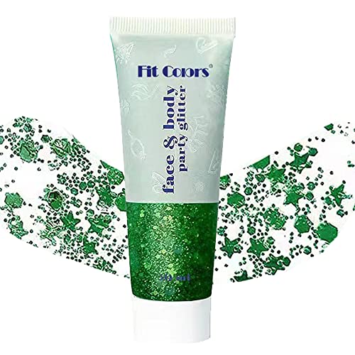 Holographic Glitter Gel - Face & Body Sequins Makeup, 50ml