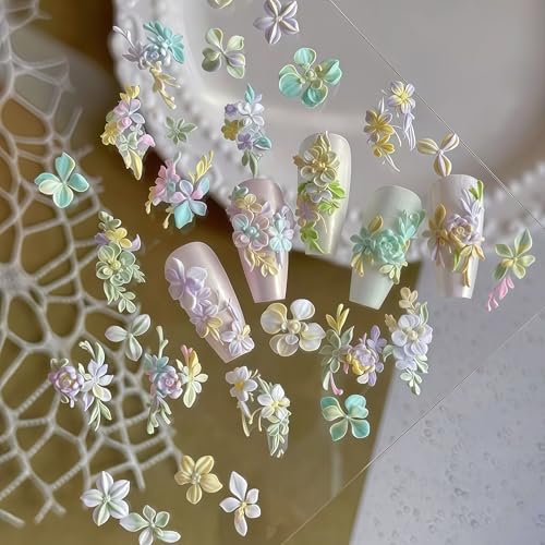 3D Flower Silicone Nail Mold for Nail Art & DIY Accessories
