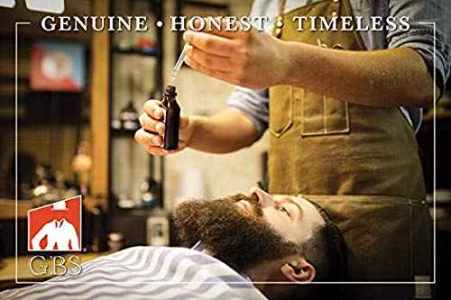 G.B.S Beard Care Razor kit, Beard Oil, Beard Brush, Sandalwood Beard Balm, Barber Scissors, Dressing Comb, MCT Mustache Comb and Razor Shavette Blades