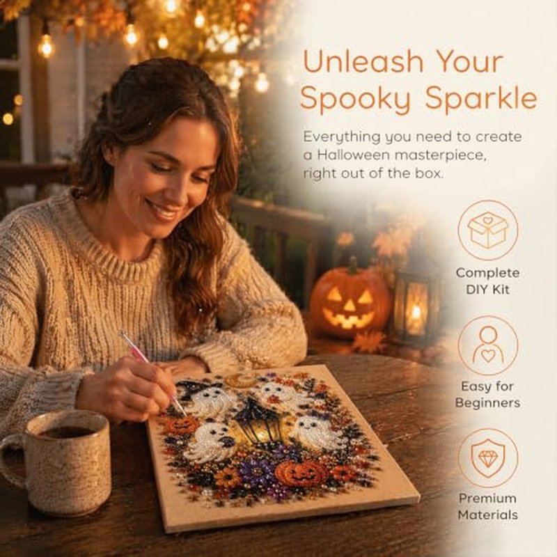 Halloween Ghost Pearl Art Diamond Painting Kit