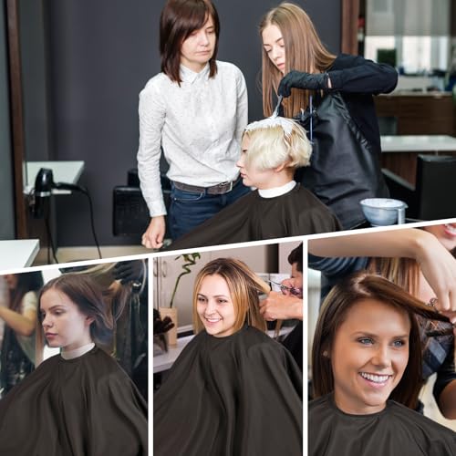 Professional Hair Cutting Cape 2 Pack with Adjustable Snap Closure - Salon Barber Cape