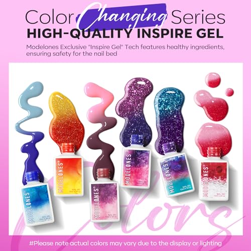 modelones Color Changing Gel Nail Polish Gel Nail Polish Top Coat