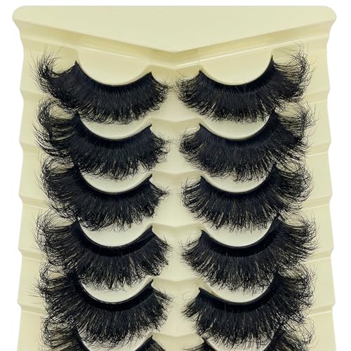 3D Faux Mink Lashes 20-25MM Fluffy Volume Pack of 7