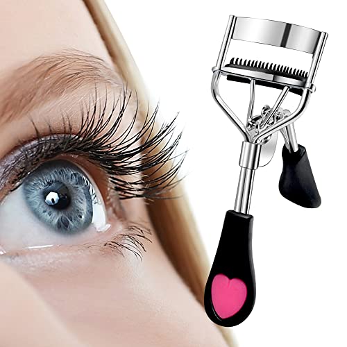 Pinkiou Eyelash Curler Set with Comb & Separator - Ergonomic Design