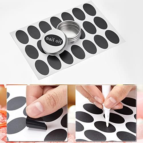 Zubebe 200 Pack 0.5 oz Aluminum Screw Top Tins with Lids