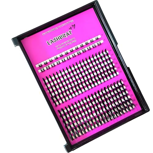 DIY Volume SPIKE Clusters + Bottom Lashes 14-25mm Longest Thickest Eyelash SPIKES 150D D curl Individual Lash Cluster Kit Cluster Spikes