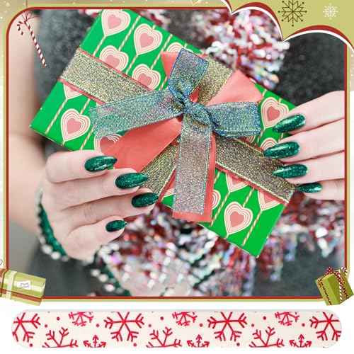 45 Pack Christmas Nail Files Gifts Bulk Holiday Emery Boards Double-Sided Christmas Party Nail Files Bulk Stocking Stuffers Christian Gifts for Women Customers Coworkers Staff(Santa)