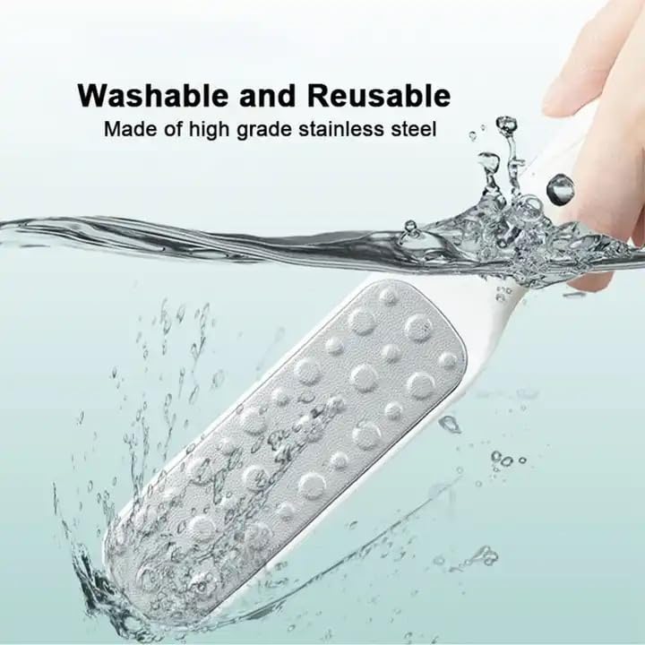 Foot File Dead Skin Remover | Hygenic Stainless Steel | Pedicure Professional Double Sided Rasp Callus Dead Heel Skin Remover for Wet and Dry Feet