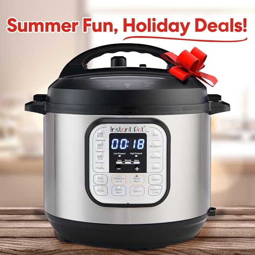 Instant Pot Duo 7-in-1 Mini Electric Pressure Cooker, Slow Rice Cooker, Steamer, Sauté, Yogurt Maker, Warmer & Sterilizer, Includes Free App with over 1900 Recipes, Stainless Steel, 3 Quart