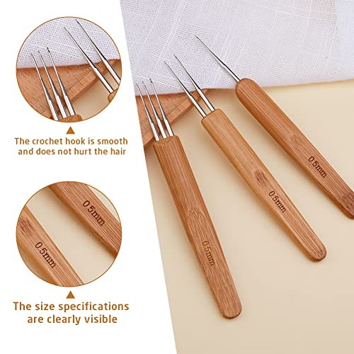 Dreadlock Crochet Hook Tool Set - 48 Pc Kit with Case