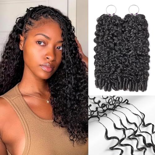 LUVME Burmese Curly Crochet Hair 16" 195g Human Hair