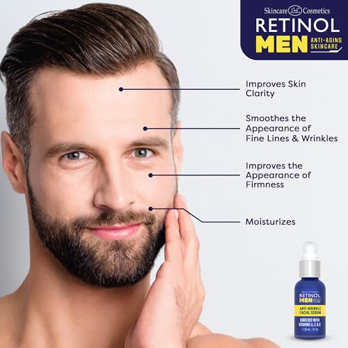 LIVAURA Retinol Men¡¯s Anti-Wrinkle Facial Serum ? The Original Retinol Anti-Aging Men¡¯s Formula For Younger Looking Skin ? Vitamin-Enriched To Smooth Fine Lines & Wrinkles, Promote Firmness