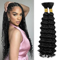 28 Inch Virgin Curly Braiding Hair for Boho Styles - 2 Bundles