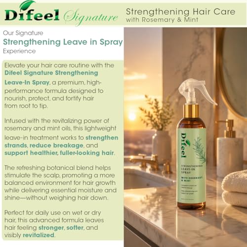 Difeel Rosemary & Mint Leave-In Conditioning Spray 8oz