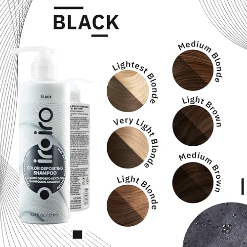 iroiro Black Color Depositing Shampoo | Vibrant Tint