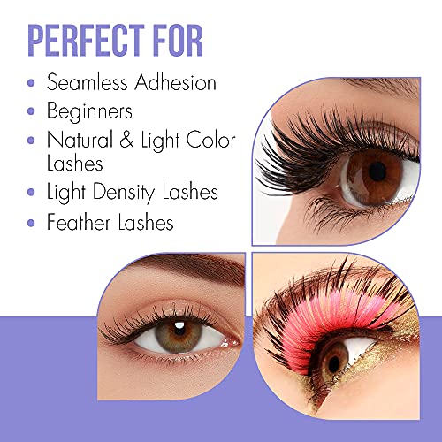 DUO Rosewater & Biotin Eyelash Glue - Clear Strip Lash Adhesive with Brush Applicator, All Day Hold, 0.18 oz