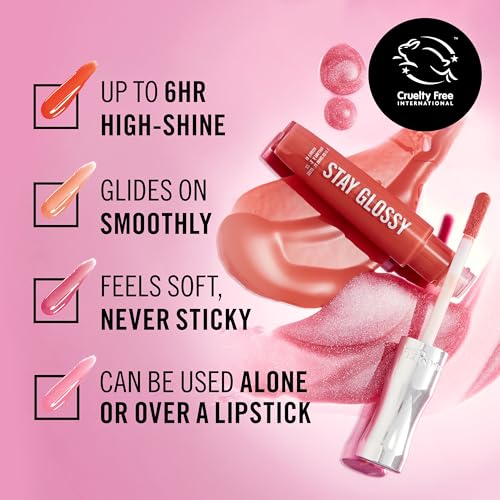 Lip Gloss - Blushing Belgraves, 0.18 Fl Oz, Non-Sticky, Lightweight Shine