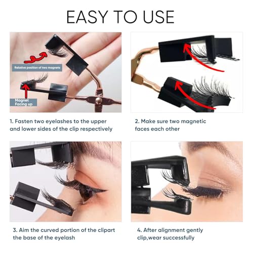Magnetic Eyelashes 3D Natural Look False Lashes No Glue