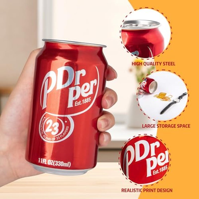 Fake Soda Can Diversion Safe - 11 oz Red Stash Can