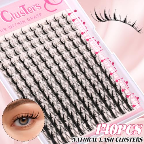 Manga Eyelash Clusters - 140pc DIY Lash Extensions 8-16mm