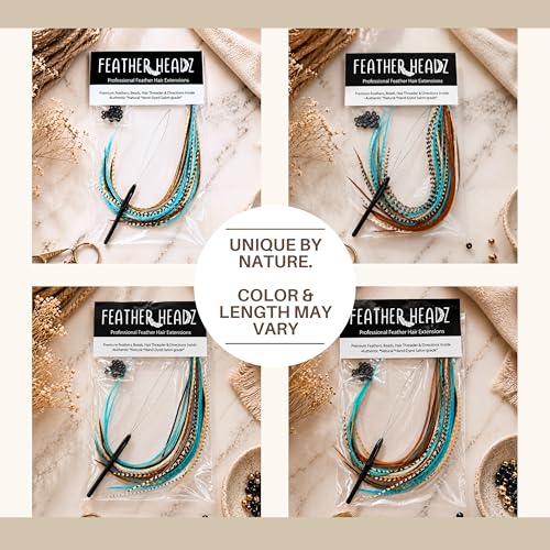 Rooster Feather Hair Extensions 50 Pack - 9-14 Inch