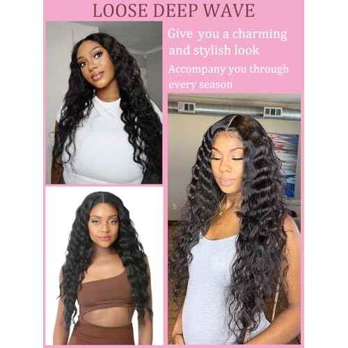 Loose Deep Wave Bundles Human Hair Short Brazilian Deep Wave Bundles 12 12 12 Inch 100% Unprocessed 12A Loose Wave Bundles Human Hair Flip Over Quick Weave Raw Hair 3 Bundles for Bob Style