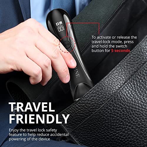 Keyshine Electric Body Hair Trimmer for Men: Waterproof 2-in-1 Groin Hair Trimmer for Beard Hair Chest Hair Armpit Hair Legs Hair Pubic Hair (Black-2)