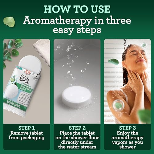 Eucalyptus Vapor Shower Tablets - Aromatherapy Steamers for Relaxation, 10 Count