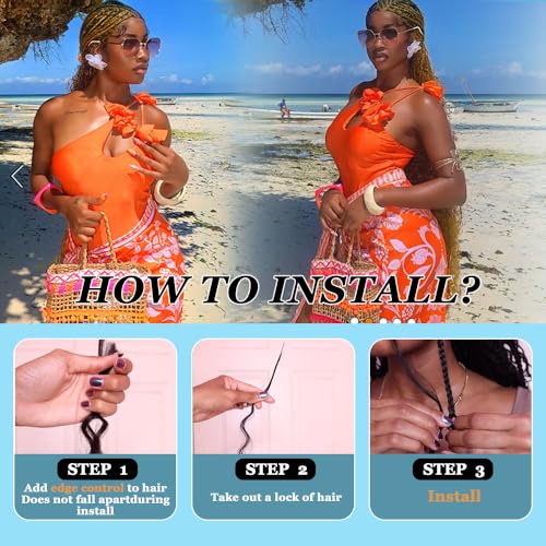 AuokMar B #27 Honey Blonde Human Braiding Hair 26 Inch Deep Wave Boho 2 Bundles