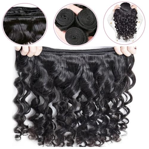 Brazilian Loose Wave Human Hair Bundles | Unprocessed Remy, 30-34 Inch