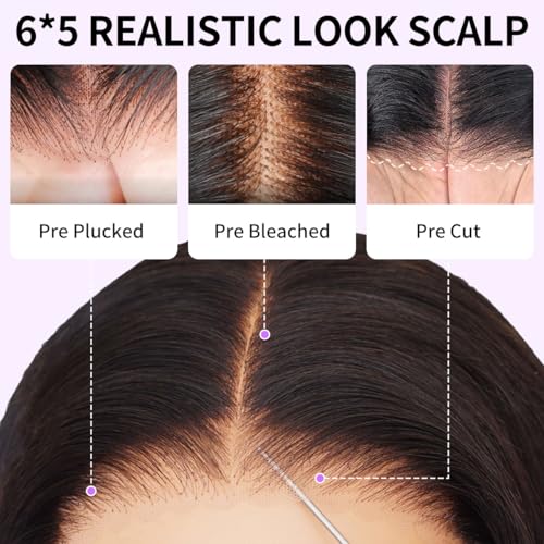 Tinashe 10 inch Glueless Bob Wig - 5x6 HD Lace Closure, 100% Human Hair, Short Straight Black Wigs