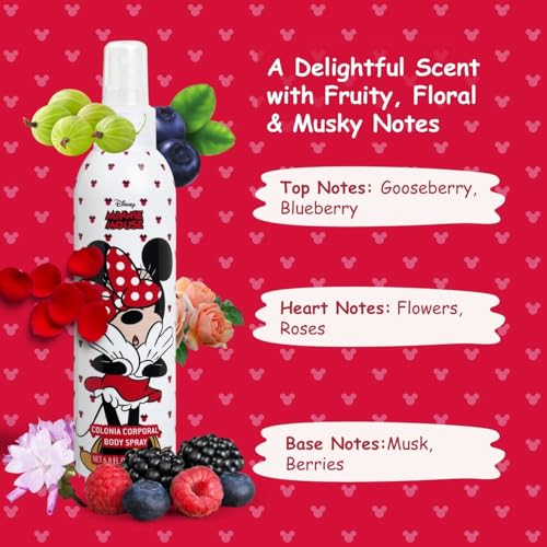Disney Minnie Mouse Body Spray for Girls - 6.8oz Disney Gift