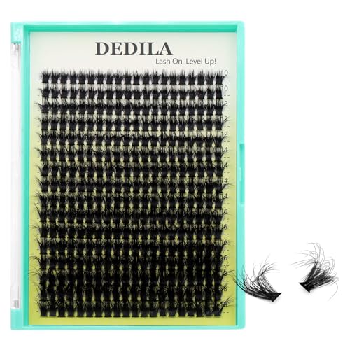 16 Rows 60D Wispy Cluster Lashes 320 Pcs Mixed 10-18mm