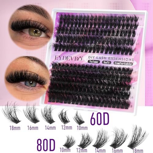 60D80D Volume Lash Clusters Kit with Bond & Seal