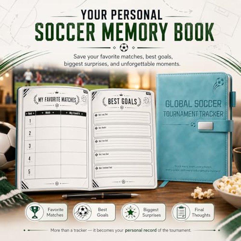 2026 World Cup Soccer Tournament Tracker & Match Journal