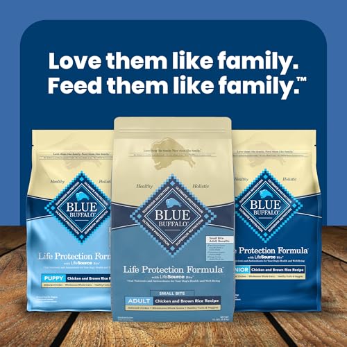 Blue Buffalo Life Protection Formula Adult Dry Dog Food, Helps Build and Maintain Strong Muscles, Made with Natural Ingredients, Beef & Brown Rice Recipe, 5-lb. Bag