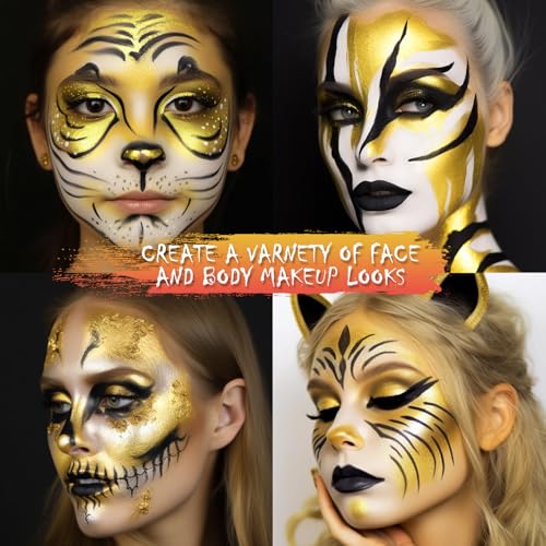 BOBISUKA Gold Face Body Paint Liquid - 130ml Fast Drying