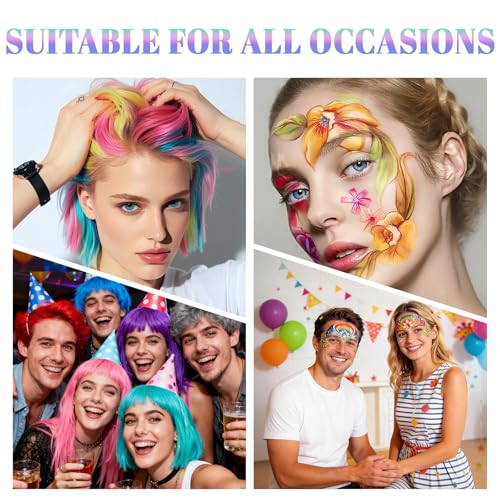 Washable Temporary Hair Color Stick - 8 Colors